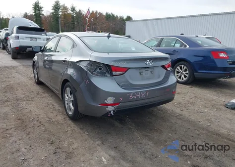 2016 Hyundai Elantra Value Edition из США, поврежденный, VIN KMHDH4AE2GU623324